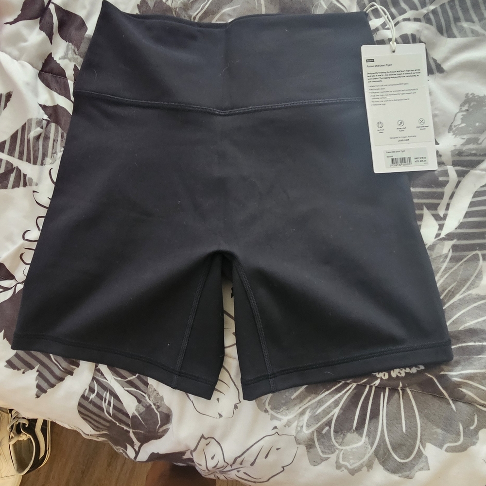 High-Rise Black Women’s Bike Shorts
